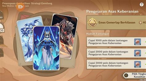 Genshin Impact Event Penempaan Dan Latihan Strategi Gemilang