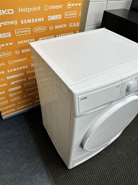 LOGIK LCD8W23 8 Kg Condenser Tumble Dryer White Ex Display HW180667