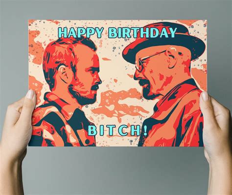 Breaking Bad Birthday Card Walter White Birthday Card Jesse Etsy