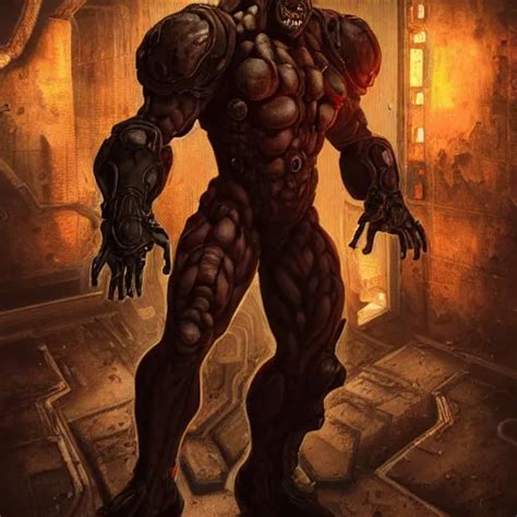 Cyber Mancubus From Doom Eternal Au Naturel Hyper Stable Diffusion