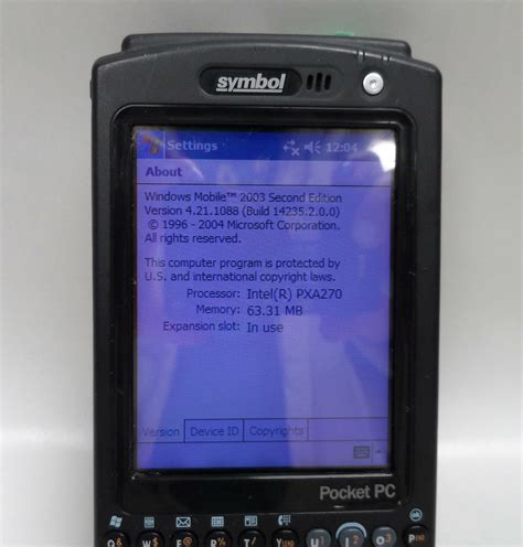 Motorola Symbol Pocket PC Barcode Scanner 1D/2D MC5040-PK0DBQEE1G0 w ...