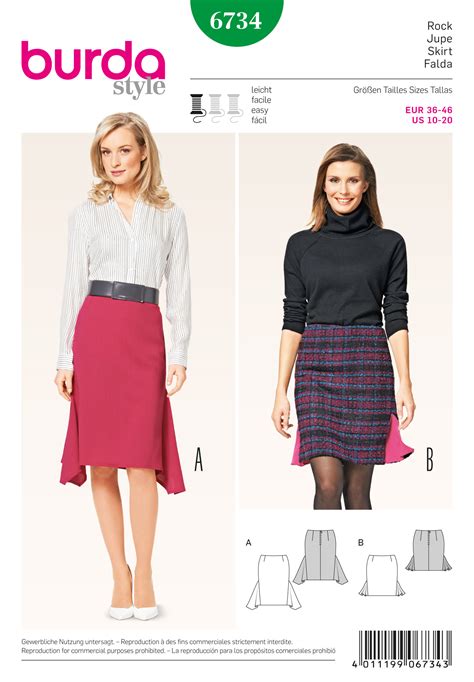 Burda Misses Pencil Skirt