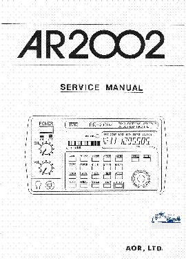 Aor Ar Mk Receiver Owner Manual