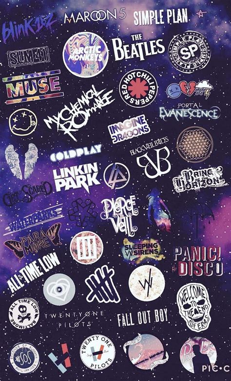 Rock Bands Collage Wallpaper