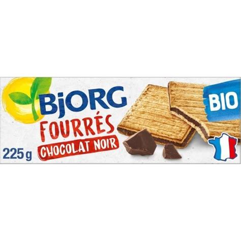 BJORG Fourrés Chocolat Noir Bio 225G Lot De 4 Cdiscount Au quotidien