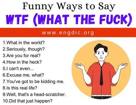 30 Funny Ways To Say WTF What The Fuck EngDic