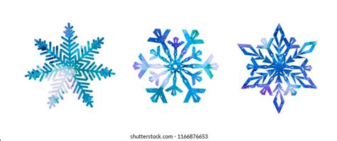 Watercolor Snowflake Print Images Stock Photos Vectors