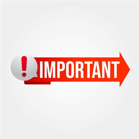 Important notice attention banner sign vector sticker 6123133 Vector ...