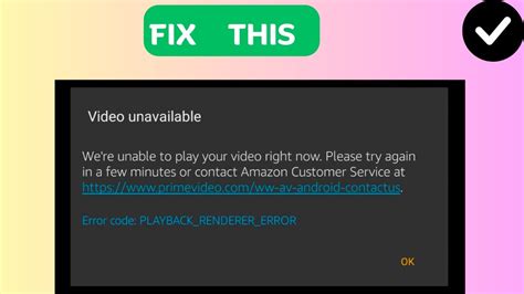 How To Fix Amazon Playback Renderer Error YouTube