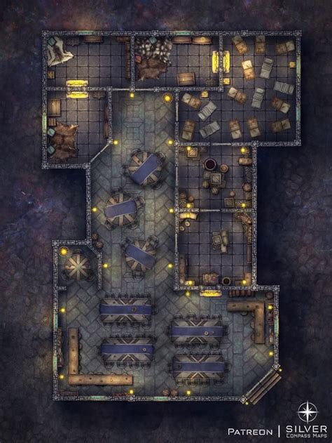 Dwarven Elven Orc Taverns Free Silver Compass Maps Dnd World