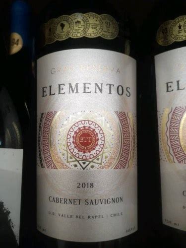 2018 Tagua Tagua BTT Elementos Gran Reserva Cabernet Sauvignon