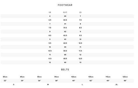 About Size Conversion Chart