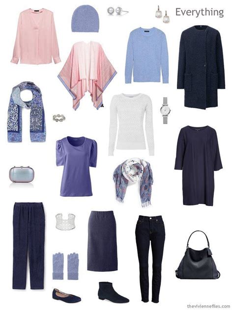 5 Travel Capsule Wardrobe In Navy With Pastel Accents FashionStyle