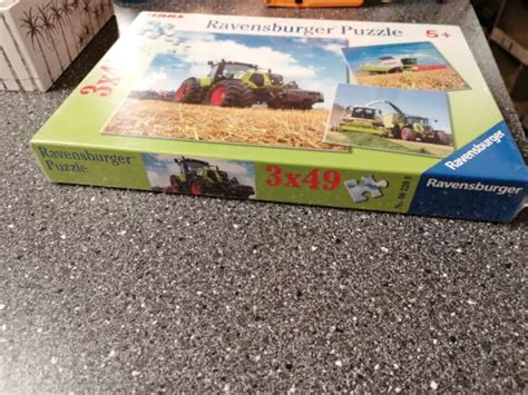 Ravensburger Puzzle X Claas Traktor Mehmaschiene Eingeschwei T