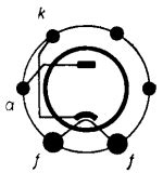 1D6, Tube 1D6; Röhre 1D6 ID3772, High-vacuum Rectifier | Radiomuseum.org