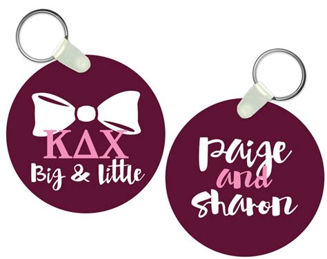 Kdx Kappa Delta Chi Big Little Custom Keychain Sorority T Etsy