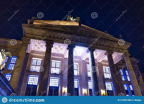 Berlin Concert Hall at Gendarmenmarkt - Amazing View at Night Editorial ...