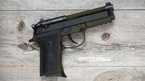 Beretta 92X RDO FR Compact OD Green Cerakote Services