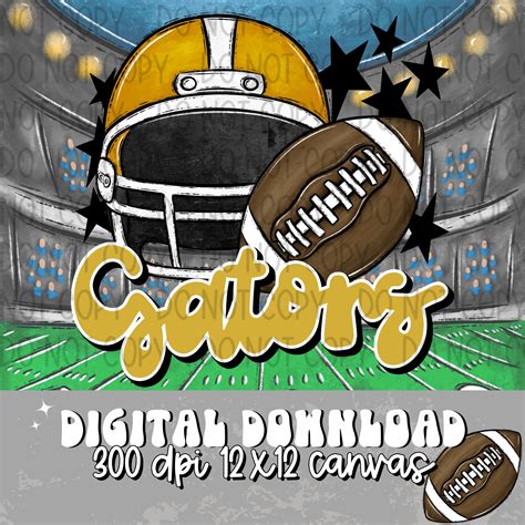 Gators Football Helmet Gold - DIGITAL DOWNLOAD – Olive Soul