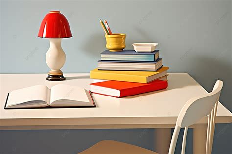 Bedroom Study Table With Books Background, Furniture, High Resolution ...