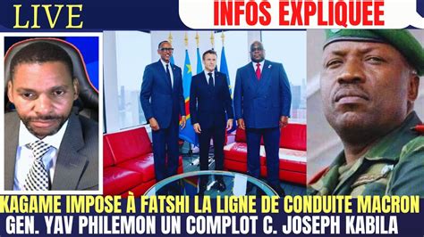 INFOS EXPLIQUEE 23 09 FATSHI DESTABILISER PAR KAGAME MACRON GEN YAV