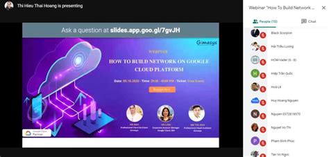 Chương trình Webinar 09 10 2020 HOW TO BUILD NETWORK ON GOOGLE CLOUD
