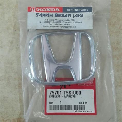 Jual Promo Diskon Emblem H Bagasi Belakang Hrv Jazz S Rs Gk5 Emblem