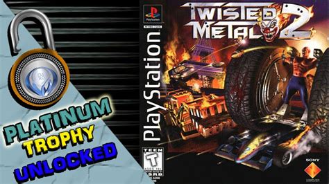 TWISTED METAL 2 WORLD TOUR PLATINUM TROPHY UNLOCKED PS1 CLASSIC ON