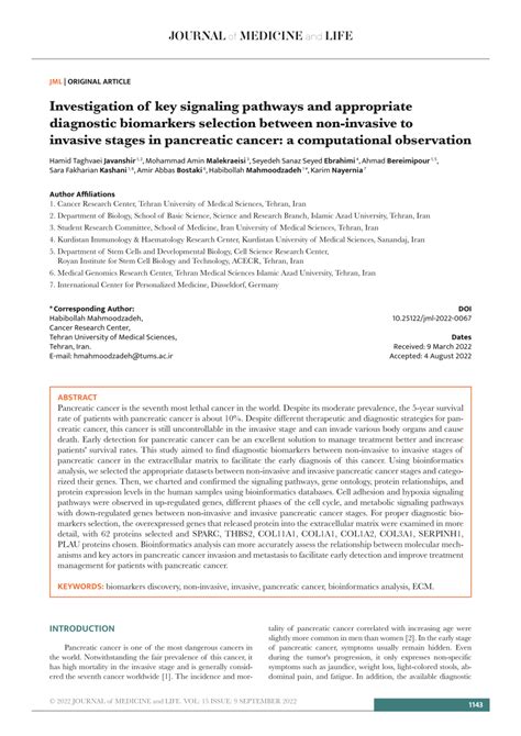 Pdf Investigation Of Key Signaling Pathways And Appropriate