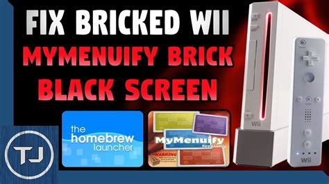 Fix Wii Bricked By MyMenuify Black Screen 4 3 2017 YouTube