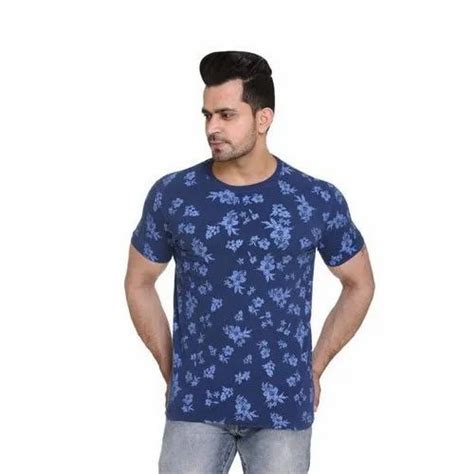 Half Sleeves Mens Printed Cotton T Shirt Size S Xxl At Rs 172 In Ludhiana