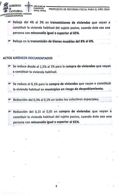 Reforma Fiscal Porcentajes Tramos Impuestos Afectados