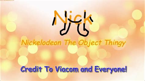 First Version Of Homemade Intros Nickelodeon The Object Thingy S 1st Intro Youtube