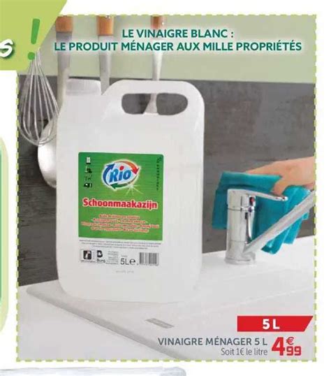 Promo Vinaigre Ménagers 5 L chez GiFi iCatalogue fr