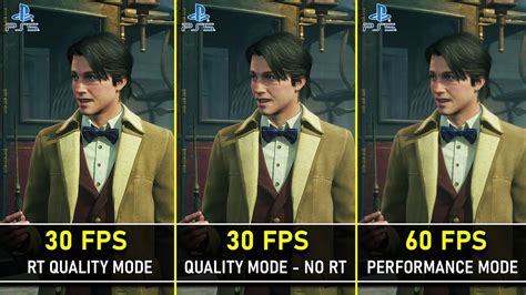 Hogwarts Legacy PS5 RT Quality 30 FPS Vs Quality 30FPS Vs