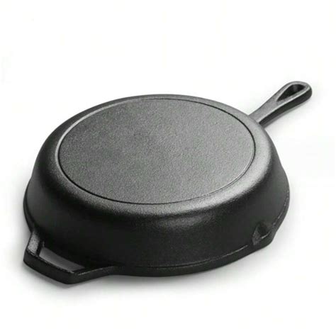 Cast Iron Frying Pan Cast Iron Uncoated Frying Plate Flat Bottomed Pan