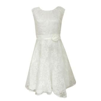 Eisend Mädchen festliches Kleid mit Blume weiß Exclusive Kindermode