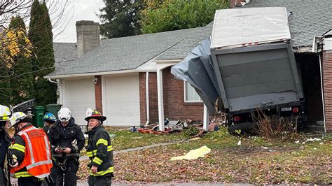 Truck Crashes Into Seattle House No Serious Injuries Reported