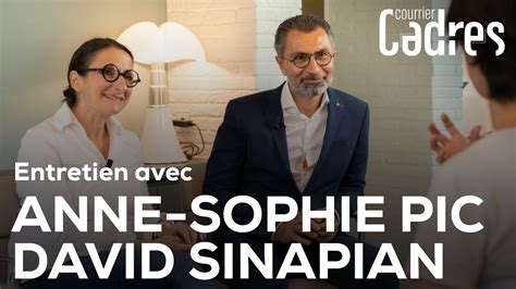 Anne Sophie Pic Et David Sinapian Savoir Diriger En Duo YouTube