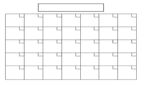 Blank Calendar Grid Printable | Example Calendar Printable