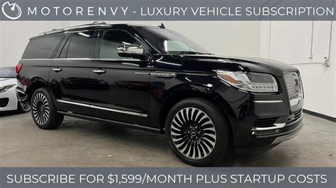 2019 Lincoln Navigator L Black Label 18421 Miles Infinite Black 4dr 3 5l Twin T Used Lincoln