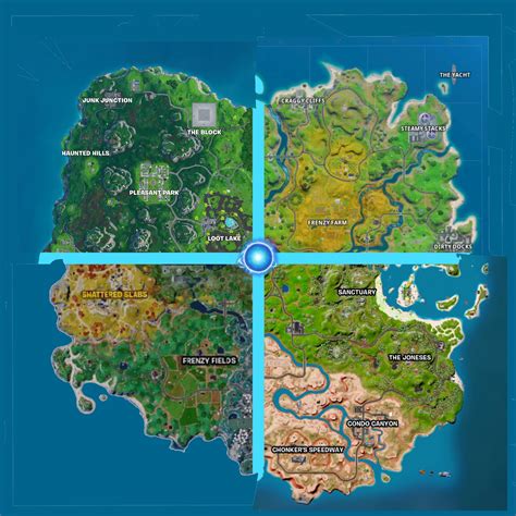 Fortnite Maps Season 4 Chase All Fortnite Chapter 4 Season 4 Map
