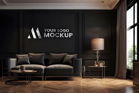 Premium Psd Luxury Office Interior Logo Mockup