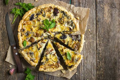 Receta de quiche de setas de otoño al estilo casero