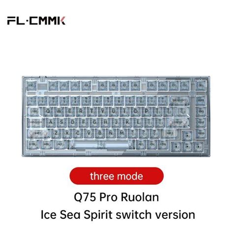 FL ESPORTS Q75 Three Mode Mechanical Keyboard 82 Key Hot Swappable RGB Lighting Effect
