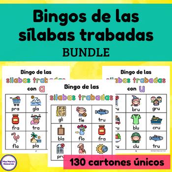 Ideas De Tarjeta De Silabas Silabas Bingo De Letras Silabas Para