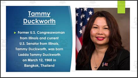 U.S. Senator Tammy Duckworth (IL) Biography PowerPoint by Teach Simple