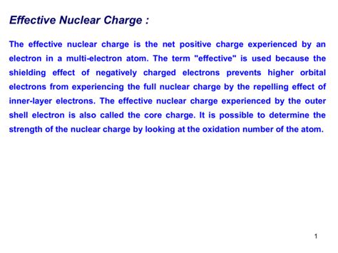 effective nuclear charge periodic properties