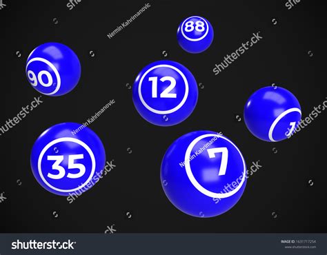 Blue Bingo Balls 3d Render Stock Illustration 1631717254 | Shutterstock