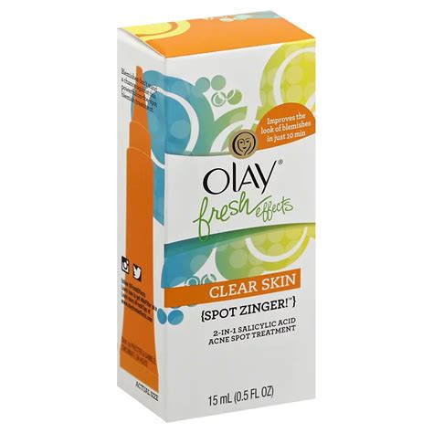 Olay Fresh Effects Clear Skin 2-in-1 Acne Spot Treatment - Shop Bath ...